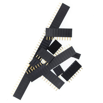 1Pcs Single Row Pin Female Header 2.54Mm 2 3 5 6 8 10 15 16 19 40 Straight Strip Pcb