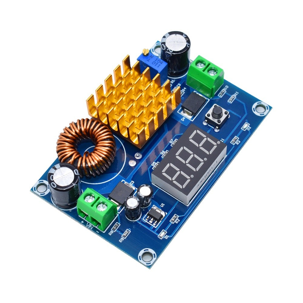 XH-M411 DC 4V-35V to DC 5V-45V Boost Module Digital Voltmeter DC-DC Step Up Module Boost Converter Board 5A Power Adjustable for Voltage