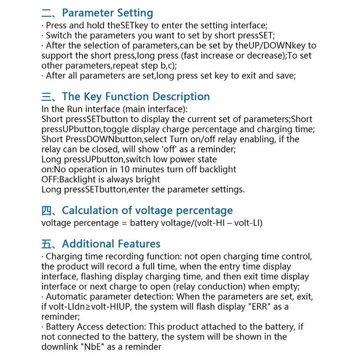 DC 6-60v 30A Storage battery Charging Control Module Protection Board Charger Time Switch LCD Display XY-L30A