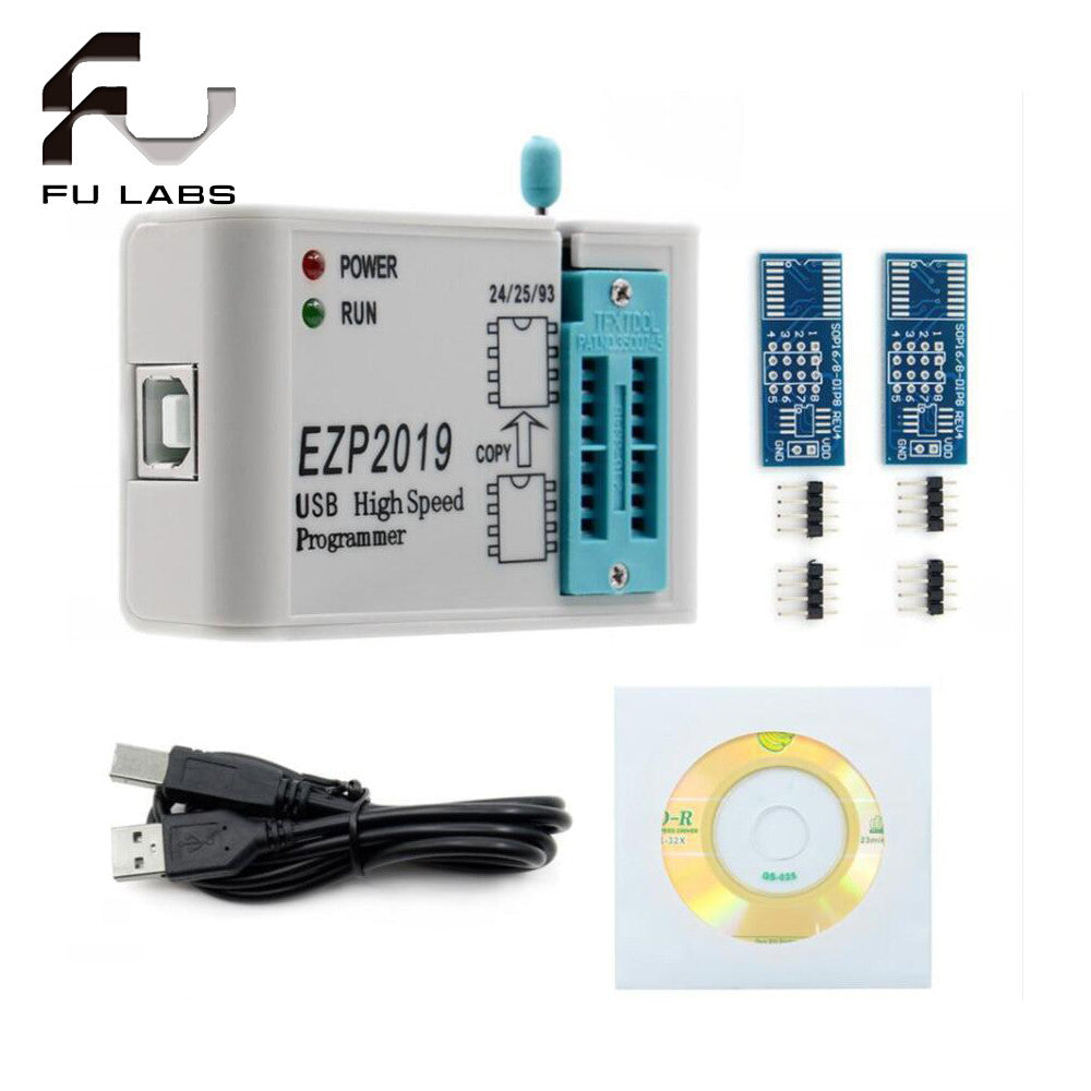 EZP2019 High-speed USB SPI Programmer Support24 25 93 EEPROM 25 Flash BIOS Chip Full Set With Adapter Socket