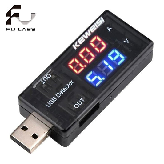 USB current and voltage detector tester USB meter voltage meter tester double table display battery voltage monitor