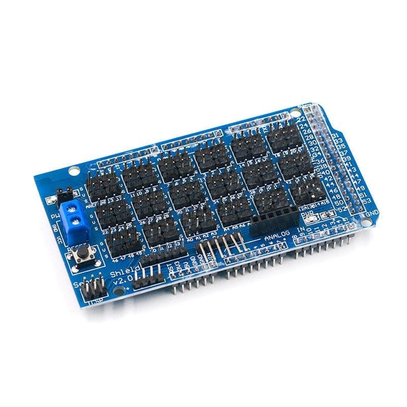 MEGA2560 ATmega2560-16AU Sensor Shield Sensor Expansion Board V2.0 with Bluetooth SD Card APC220 Wireless RF Ultrasonic Sensor Communication Interface