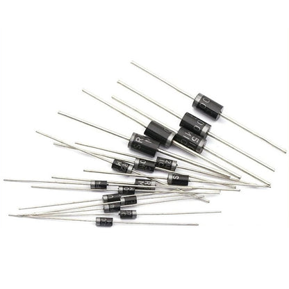 50Pcs Diode 1N4001 1N4004 1N4005 1N4007 6A10 10A10 20A10 1N5404 1N5408 1N5817 1N5819 1N5822 1N5824 UF4007 FR107 FR207 FR307 RL207 SR5100 Full Values