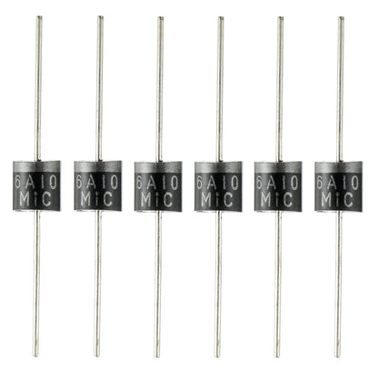 50Pcs Diode 1N4001 1N4004 1N4005 1N4007 6A10 10A10 20A10 1N5404 1N5408 1N5817 1N5819 1N5822 1N5824 UF4007 FR107 FR207 FR307 RL207 SR5100 Full Values