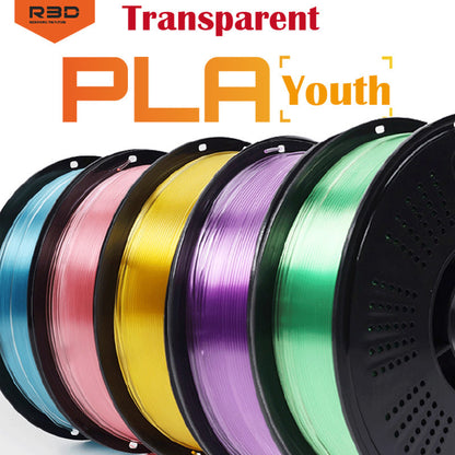 R3D PLA Transparent 3D Printer filament 1.75mm 1kg Filament 3D Printing Material for 3D Printer PLA YOUTH
