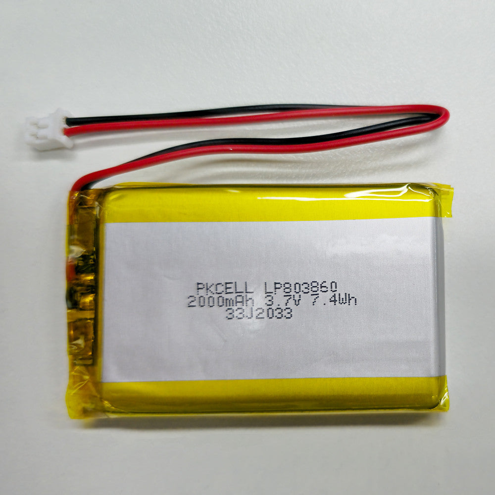 PKCell Lithium Ion Polymer Battery – 3.7v 500mAh | 2000mAh - Dash Cam Wireless Keyboard Battery