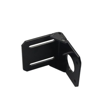 Black 42mm NEMA17 Stepper Motor Mounting Bracket with Screws, Alloy Steel L-Shape Fixed Seat, Stepper Motor Holder