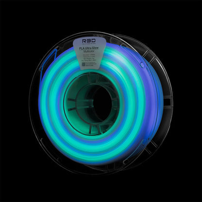 R3D PLA Ultra-Glow 3D Printer filament 1.75mm 1kg Luminous Filament 3D Printing Material for 3D Printer