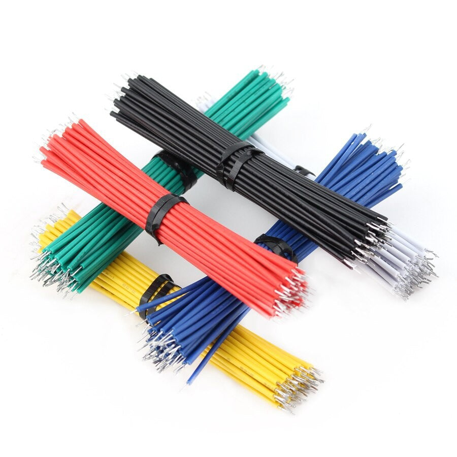 20PCS Tin-Plated Breadboard PCB Solder Cable 24AWG 10Cm Fly Jumper Wire Tin Conductor Wires 15cm