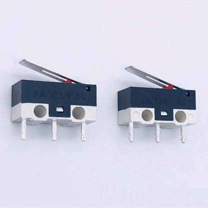 125V 1A 3 Terminals Momentary 11.5mm Lever Arm Micro Switch Black KW10