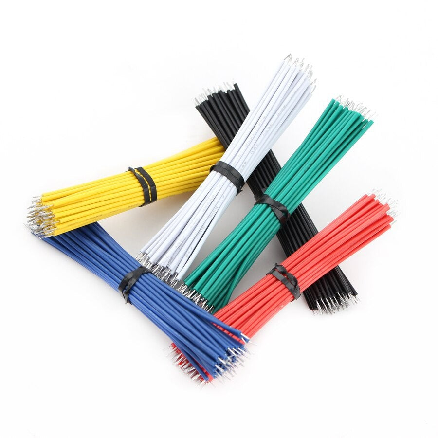 20PCS Tin-Plated Breadboard PCB Solder Cable 24AWG 10Cm Fly Jumper Wire Tin Conductor Wires 15cm