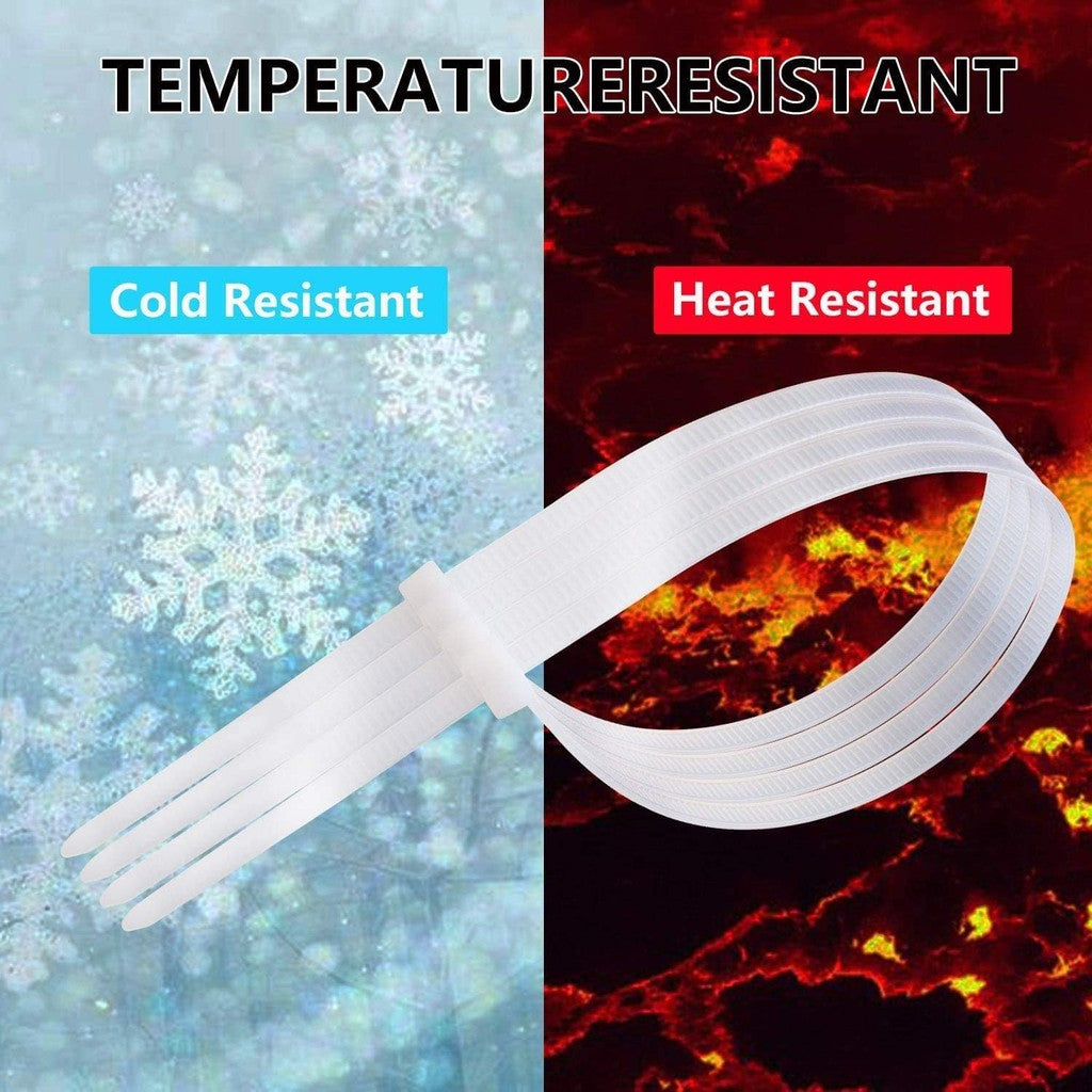 100pcs Multipurpose Nylon Cable Tie Self Locking Zip Ties Cable Strap Nylon Cable Multi