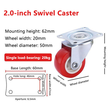1 inch 1.5 2 2.5 3inch Ball Caster Wheel / rubber Caster /universal office chair Wheel Swivel (With Lock & Without Lock)