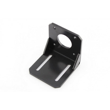 Black 42mm NEMA17 Stepper Motor Mounting Bracket with Screws, Alloy Steel L-Shape Fixed Seat, Stepper Motor Holder