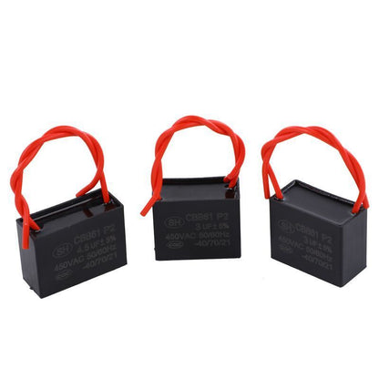 1pcs CBB61 Capacitor 1.5UF 1.8UF 2UF 2.5UF 3UF 3.5UF 4UF 4.5UF 5UF 7UF 8UF 10UF