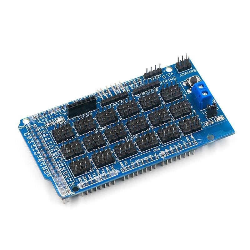MEGA2560 ATmega2560-16AU Sensor Shield Sensor Expansion Board V2.0 with Bluetooth SD Card APC220 Wireless RF Ultrasonic Sensor Communication Interface