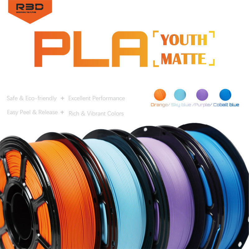 R3D 3KG/ROLL PLA MATTE 3D Printer filament 1.75mm Filament 3D Printing Material for 3D Printer PLA YOUTH