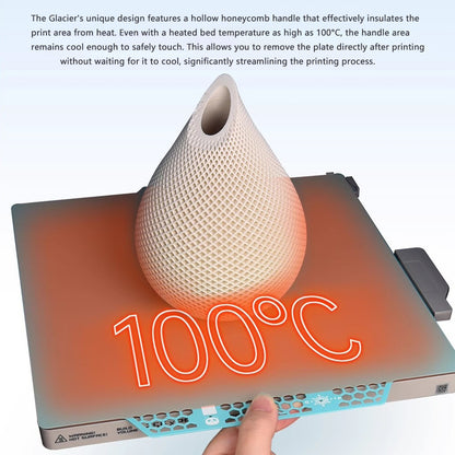 BIQU Panda Build Plate CryoGrip Pro Frostbite Glacier Matte + glossy for Bambu Lab X1 P1 A1 series 3D Printer