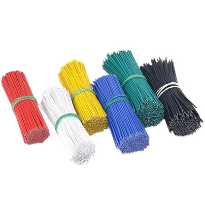 20PCS Tin-Plated Breadboard PCB Solder Cable 24AWG 10Cm Fly Jumper Wire Tin Conductor Wires 15cm