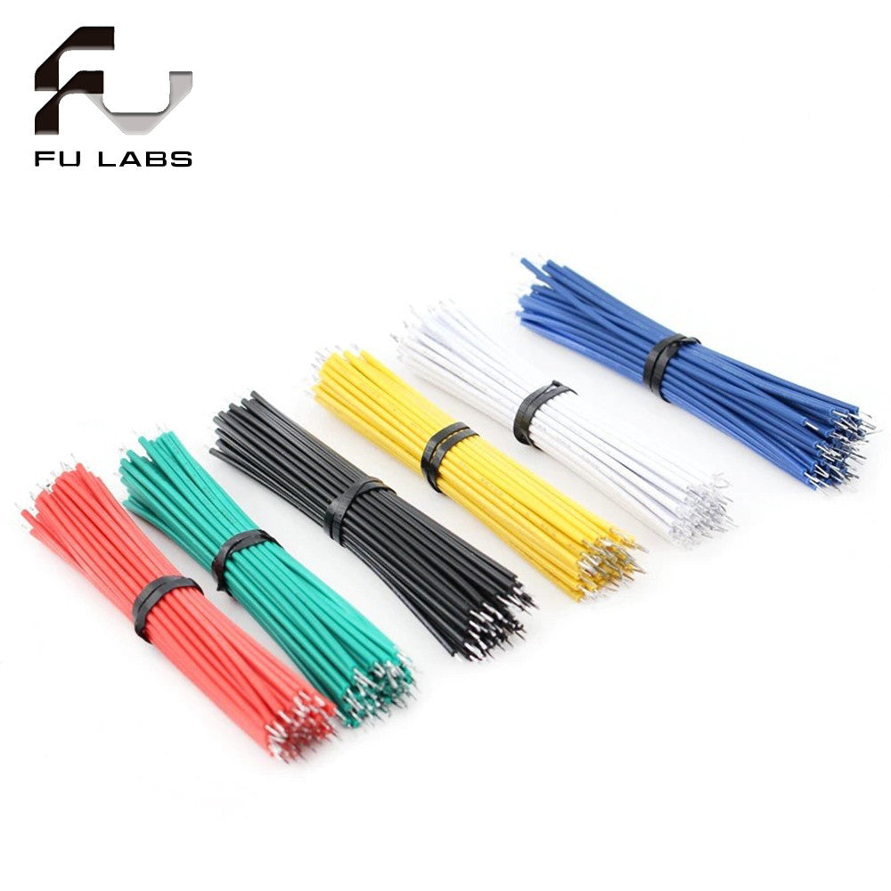 20PCS Tin-Plated Breadboard PCB Solder Cable 24AWG 10Cm Fly Jumper Wire Tin Conductor Wires 15cm