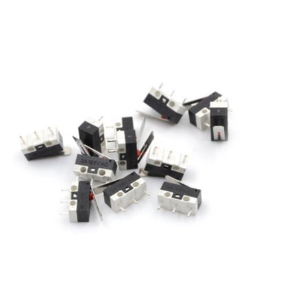 125V 1A 3 Terminals Momentary 11.5mm Lever Arm Micro Switch Black KW10