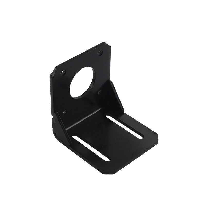 Black 42mm NEMA17 Stepper Motor Mounting Bracket with Screws, Alloy Steel L-Shape Fixed Seat, Stepper Motor Holder