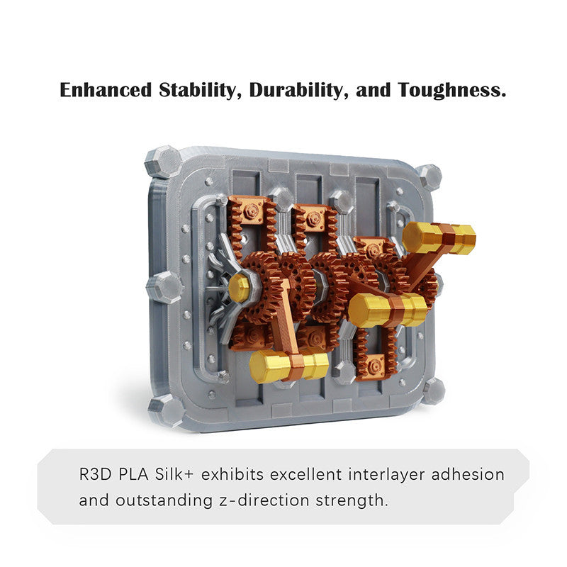 R3D PLA SILK+ 3D Printer filament 1.75mm 1kg / roll Filament 3D Printing Material for 3D Printer
