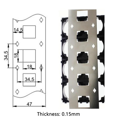 1 METER 0.15mm Thickness 32650 Lithium Battery Connector Nickel Strip 32700 Lifepo4 Battery Pack Connector Nickel-Plated Steel Strip
