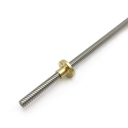 Lead Screw T8 Stainless Steel With Brass Nut 300mm 380mm 500mm Actuators Robotics Lead 8mm