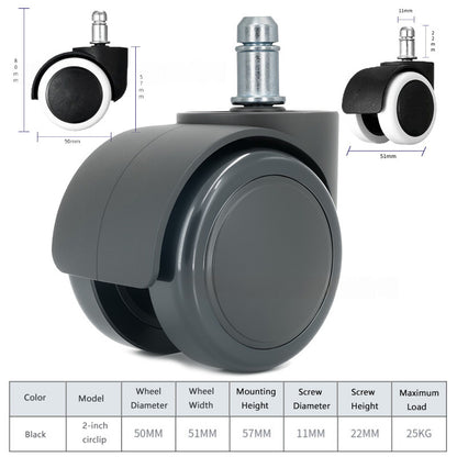 1 inch 1.5 2 2.5 3inch Ball Caster Wheel / rubber Caster /universal office chair Wheel Swivel (With Lock & Without Lock)