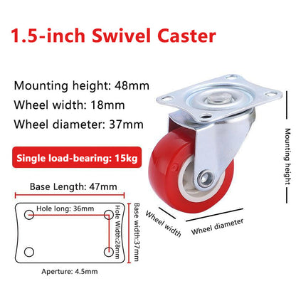 1 inch 1.5 2 2.5 3inch Ball Caster Wheel / rubber Caster /universal office chair Wheel Swivel (With Lock & Without Lock)