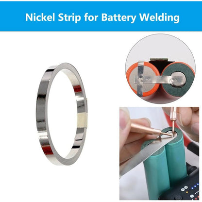 1 METER 0.15mm Thickness 32650 Lithium Battery Connector Nickel Strip 32700 Lifepo4 Battery Pack Connector Nickel-Plated Steel Strip