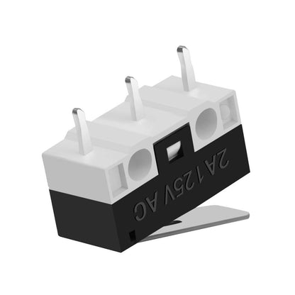 125V 1A 3 Terminals Momentary 11.5mm Lever Arm Micro Switch Black KW10