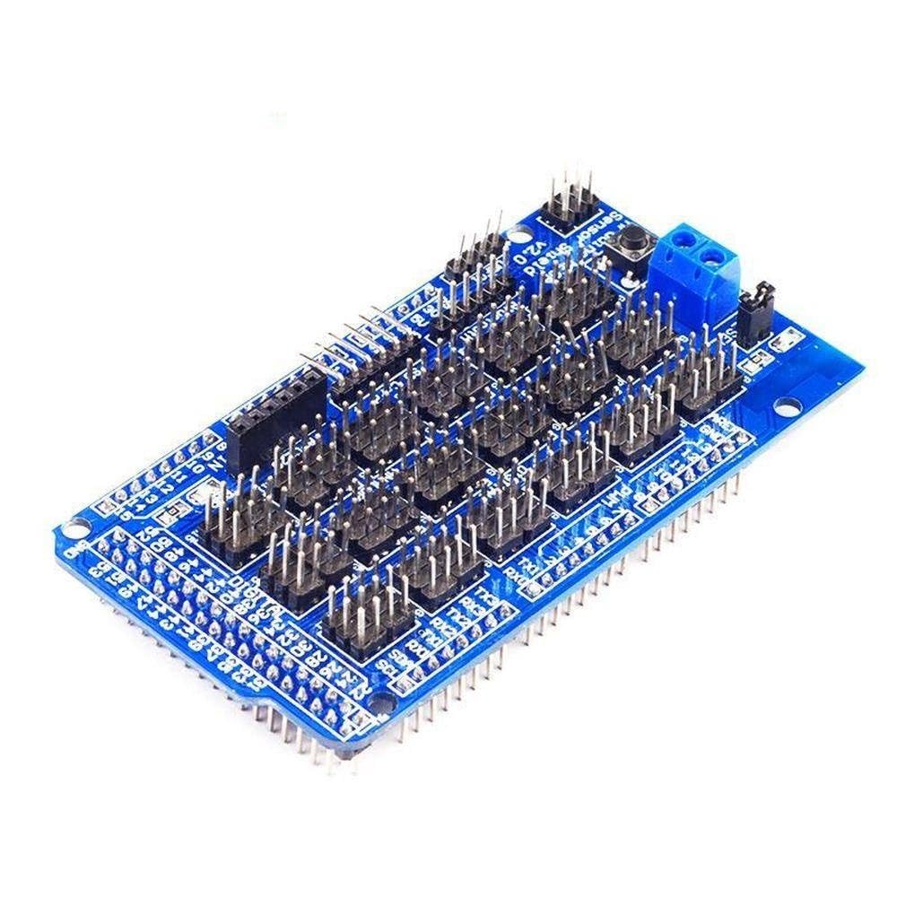 MEGA2560 ATmega2560-16AU Sensor Shield Sensor Expansion Board V2.0 with Bluetooth SD Card APC220 Wireless RF Ultrasonic Sensor Communication Interface
