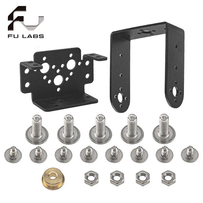 Servo Mount Bracket 2 DOF Pan & Tilt Sensor Mount Kit Compatible with MG995 MG996 Standard Servo RC Robot Car Boat