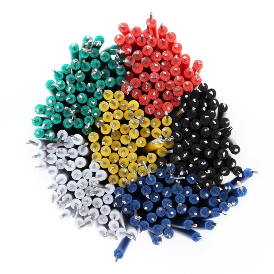 20PCS Tin-Plated Breadboard PCB Solder Cable 24AWG 10Cm Fly Jumper Wire Tin Conductor Wires 15cm