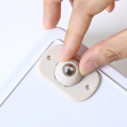 4PCS Self Adhesive Universial Wheels Casters 360° Rotatable Ball Pulley Mini Swivel Casters