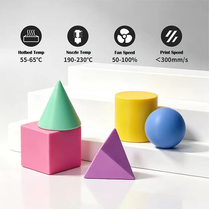 R3D 3KG/ROLL PLA MATTE 3D Printer filament 1.75mm Filament 3D Printing Material for 3D Printer PLA YOUTH