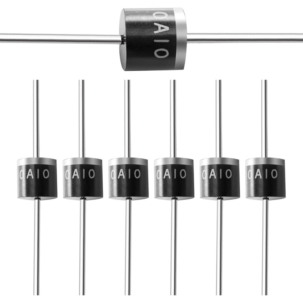 50Pcs Diode 1N4001 1N4004 1N4005 1N4007 6A10 10A10 20A10 1N5404 1N5408 1N5817 1N5819 1N5822 1N5824 UF4007 FR107 FR207 FR307 RL207 SR5100 Full Values