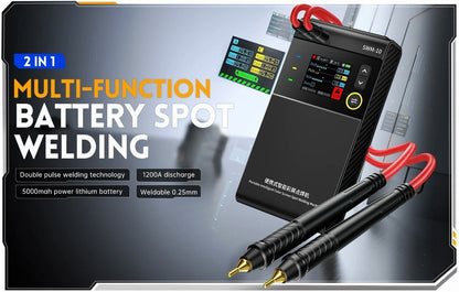 FNIRSI SWM-10 Portable Battery Spot Welder DIY Mini Welding Machine 18650 Battery Pack Welding Tool 5000mah Weldable 0.25mm